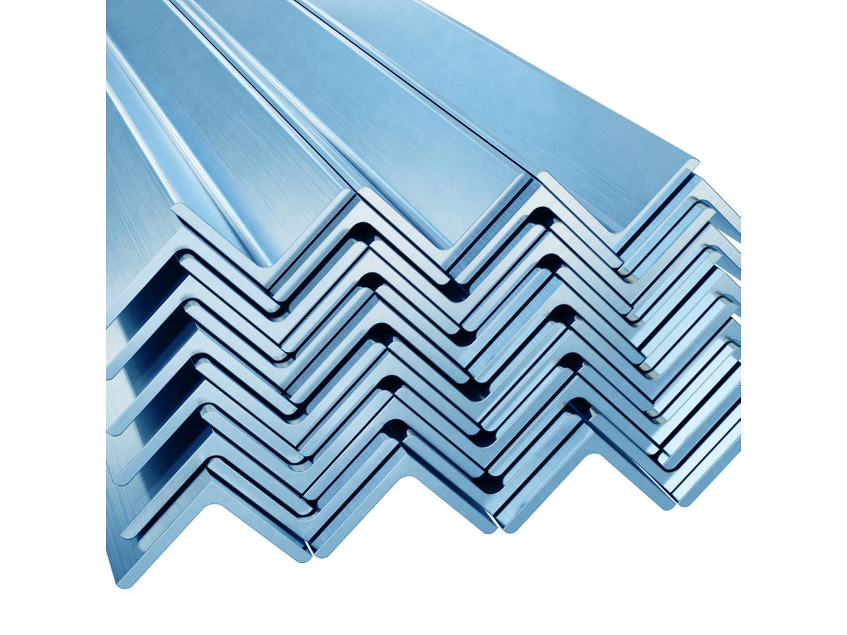 Aluminium-Winkelprofil aus EN-AW 6060,