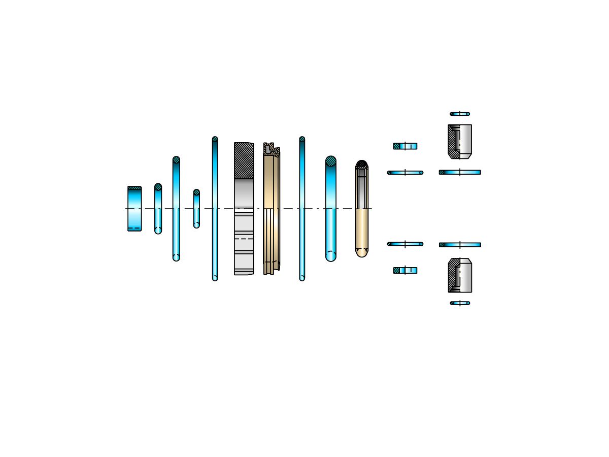 Kit de pièces détachées, pour vanne à double siège et à simple siège