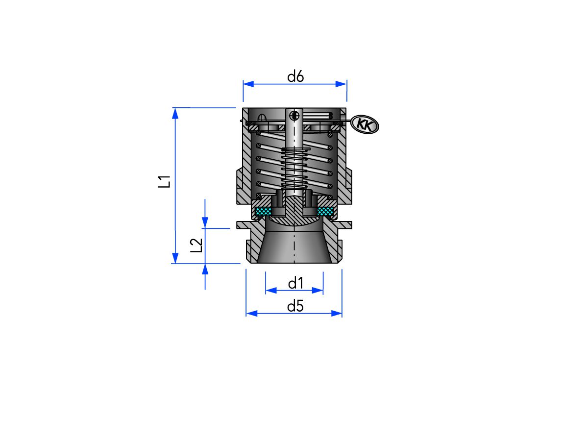 Soupape de compensation K/M-G avec DGRL 97/23/EG pour liquides et gaz