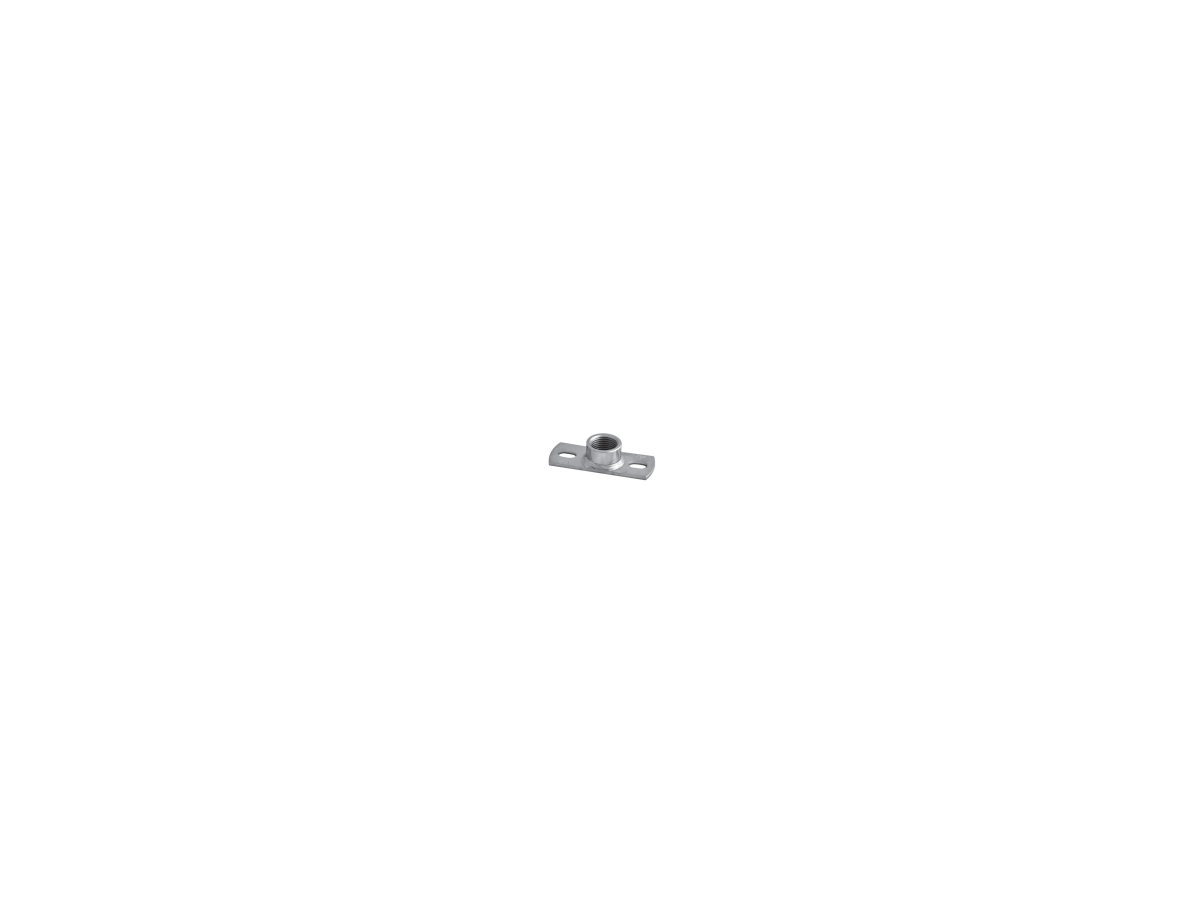 Plaques de base en acier inoxydable pour collier, 2-trous