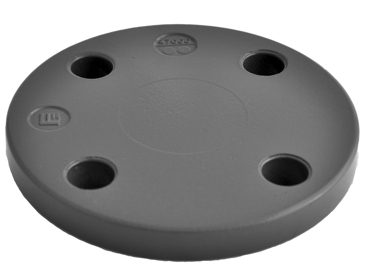 Brides pleines en aluminium revêtement epoxi gris RAL 7031