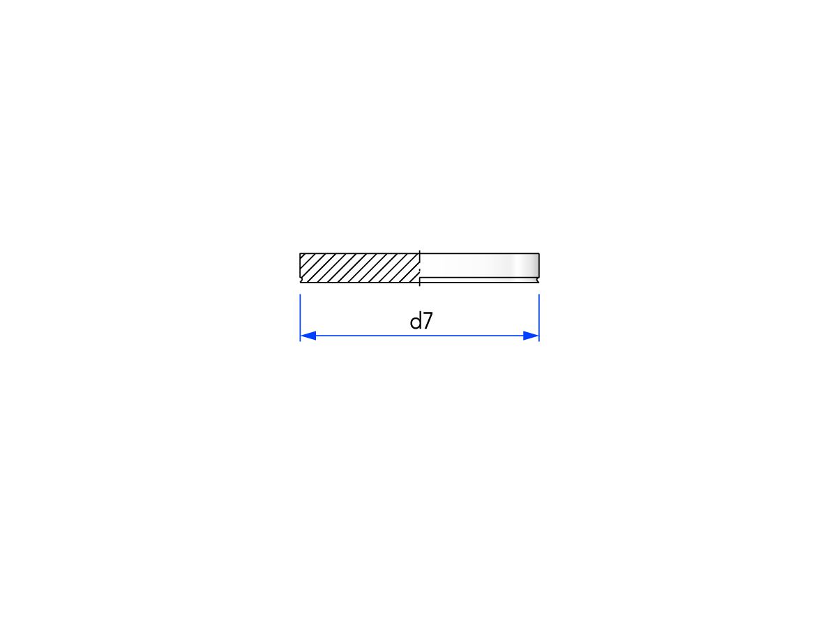 Borosilikatglasscheibe, für Inline Modul