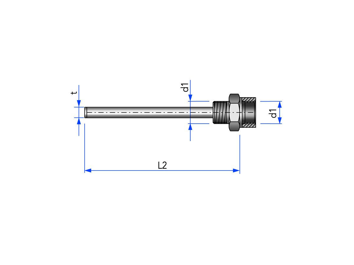 Thermometer-Schutzhülse G