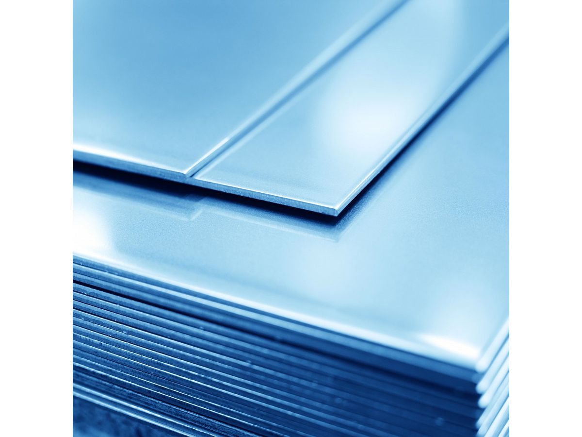 Bleche Wst. 1.4301/07  kaltgewalzt 2B - 1.00 x 1'500.00 x 3'000.00 mm