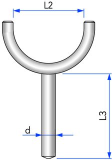Rohrträgergabel, Rohraufleger