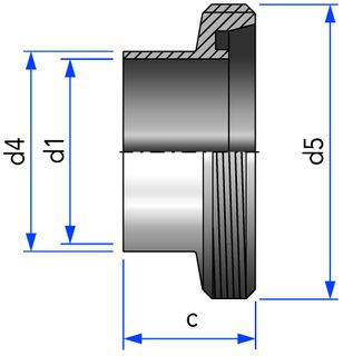 S-Raccord DIN11851