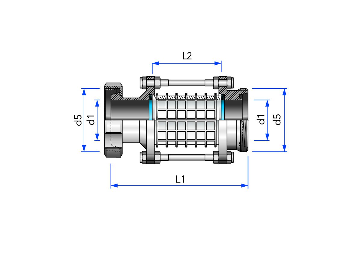 Lanterne d'inspection K/M-G avec tube en verre de cristal et cage protectrice