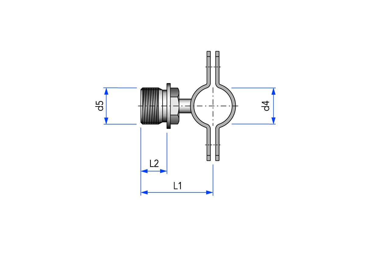 Support pour indication de niveau G1/2"