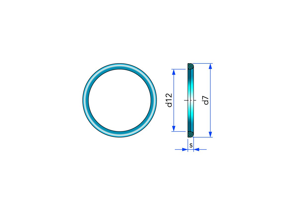 Joint G Viton / FKM, DIN11851